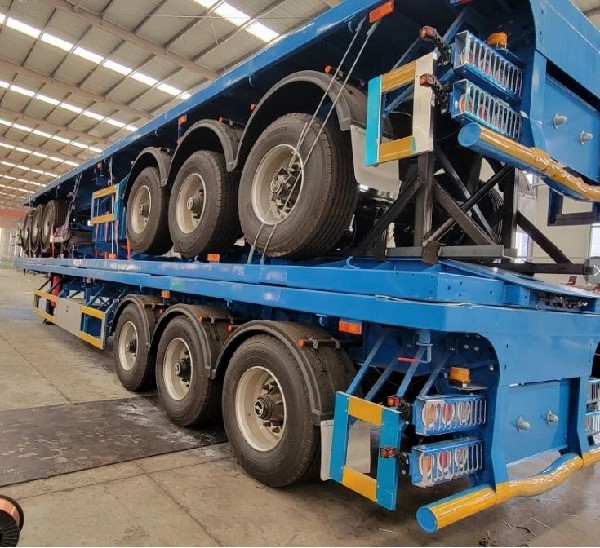 Container Chassis Flatbed Trailer Used In Saudi Arabia